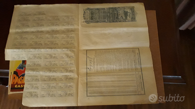 Certificato azionario 1911 etat de sao paulo