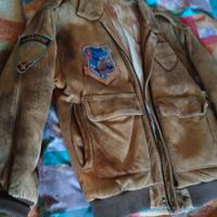 Giacca in pelle stile aviazione inglese