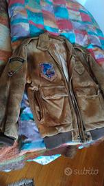 Giacca in pelle stile aviazione inglese