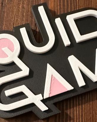 Squid Game Logo 3D – Decorazione Fan Art da Collez