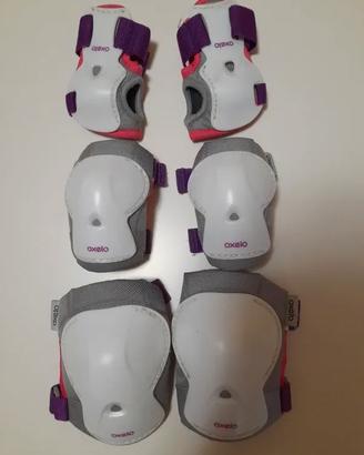 Protezioni bambina pattini/monopattini/skate Oxelo