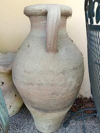 vaso / anfora in terracotta lavorato 