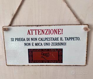 Targhetta fuori porta