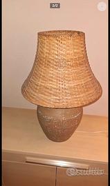 Vaso in vimini vintage