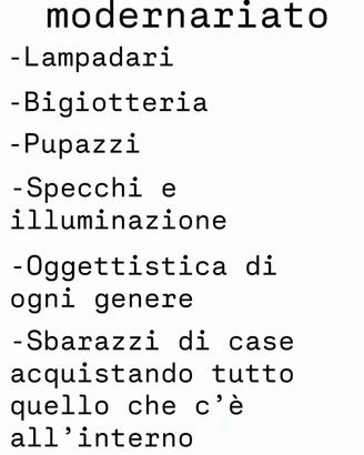   ritiro antiquariato vintage
