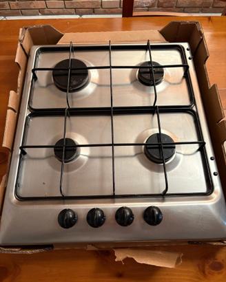 Piano cottura  50 cm 4 fuochi inox