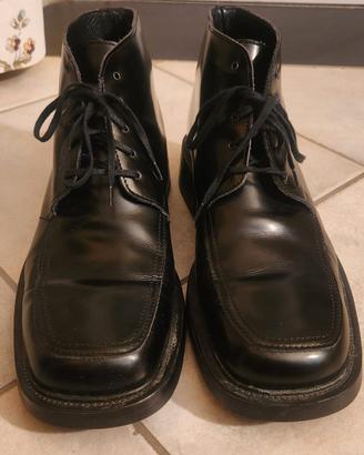 Stivaletti neri eleganti con lacci tg 45