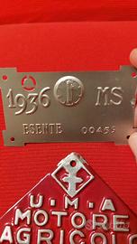 targhe in metallo originali d'epoca 