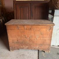 Cassapanca antica in legno massello