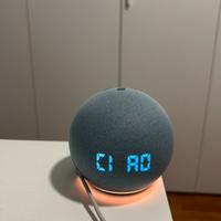 Echo Dot 4 Con Orologio