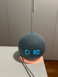 Echo Dot 4 Con Orologio