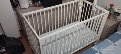 Lettino Ikea 60×120 cm, con materasso