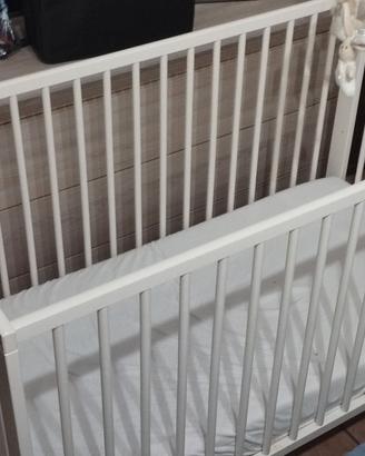 Lettino Ikea 60×120 cm, con materasso