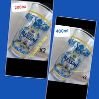 4 bicchieri "CRISTALLI di SALE" 200ml + 400ml 