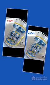 4 bicchieri "CRISTALLI di SALE" 200ml + 400ml 