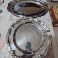 2 Vassoi acciaio inox