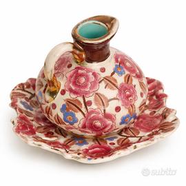 Brocca con piatto Boch Frères Keramis Belgio