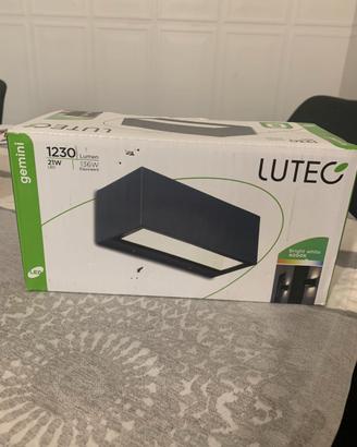 Lampada applique da esterno Lutec Gemini