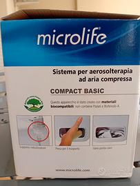 sistema  di aerosolterapia ad aria compressa.