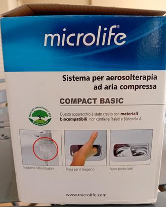 sistema  di aerosolterapia ad aria compressa.