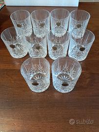 10 Bicchieri Cristallo 24% PbO CALP Kensington