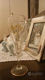 Bicchiere con decorazioni in oro