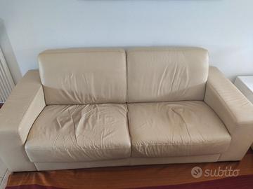 Divano 3 posti poltronesofà pelle panna