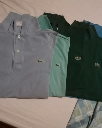 MAGLIETTE MEZZA MANICA LACOSTE USATE A 65€
