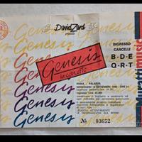 Fascicolo Genesis concerto Roma Eur 1982
