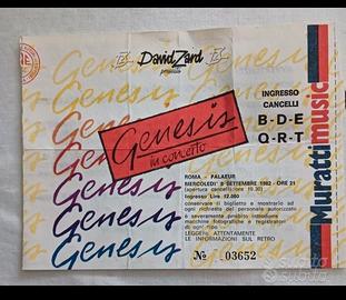 Fascicolo Genesis concerto Roma Eur 1982