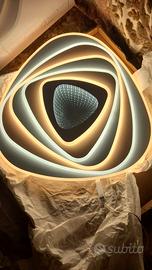 plafoniera. Led 50x50 con telecomando