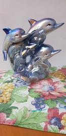 Statua delfini in porcellana