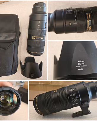 Nikon AF-S 70-200mm f/2.8II ESNVR+Custodia+paraluc