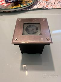 Faretti per esterno murali e incasso giardino inox