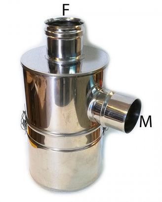 ABBATTITORE d80mm DI FULIGGINE PER STUFA A PELLET