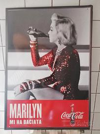 Targa CocaCola Marilyn Monroe da collezione