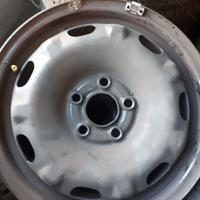 4 cerchi in ferro smontati 5x14 5 fori VW per polo