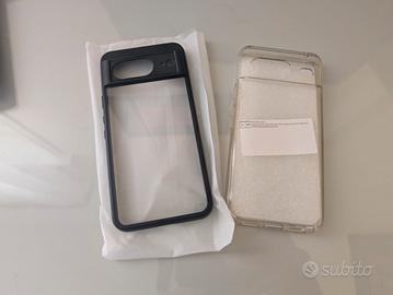 Cover Pixel 8 Trasparente e Nero trasparente