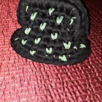 Cluntchbag fatta a mano in fettuccia