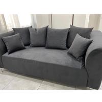 Divano 3 posti artigianale nero – solido e comodo