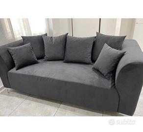 Divano 3 posti artigianale nero – solido e comodo