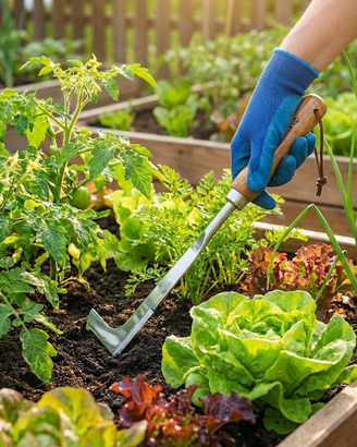 Estirpatore Arieggiatore Zappetta in Acciaio Inox