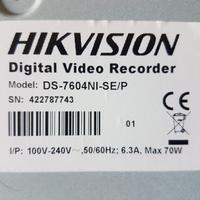 Hickvision NVR a 4 canali con POE
