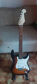 chitarra elettrica tipo Stratocaster Sunburst