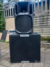 Impianto audio 1750 watt + 1750 watt RMS