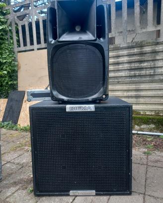 Impianto audio 1750 watt + 1750 watt RMS