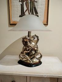 lampada vintage in argento Art deco