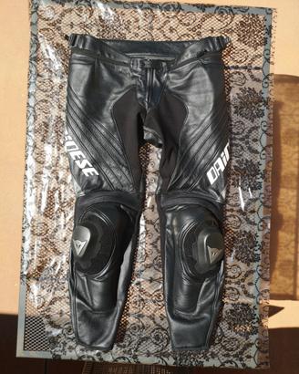 pantaloni moto 56 dainese in pelle