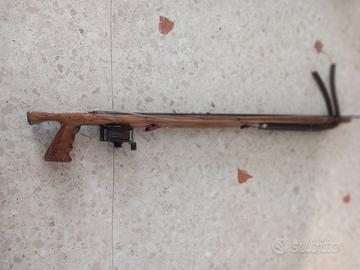 Fucile subaqueo arbalete roller in legno