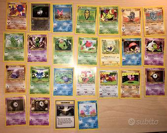 Lotto carte Pokemon Neo Discovery e Neo Genesis